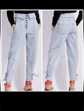 Ulla Johnson Denim Blue High Rise Kingston Jeans Sz 8